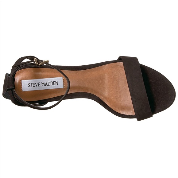 Stand By Me Black Nubuck Leather Heeled Sandal - Picture 5 of 6